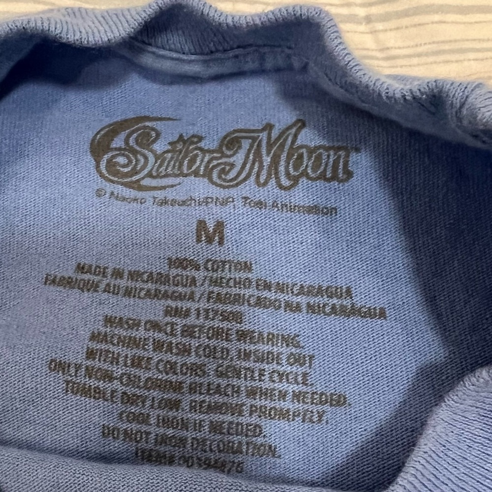 Vintage top - blue long sleeve crop shirt - Sailor moon - Picture 11 of 13